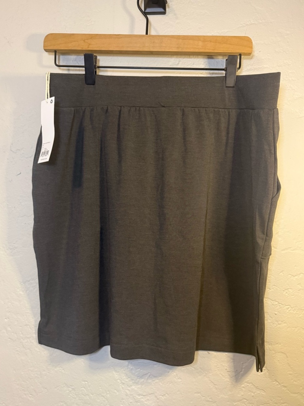 NWT Cozy Earth Women's Brushed Bamboo Patch Pocket Skirt Large - Picture 8 of 9